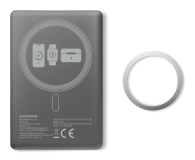 Silver Monkey Powerbank Smart 5000 mAh MagSafe UltraSlim 3w1 Ciemny szary - 1361039 - zdjęcie 1